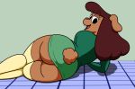  anthro big_butt butt canine carla_(ok_k.o.!_lbh) cartoon_network clothed clothing female mammal marcodile ok_k.o.!_let&#039;s_be_heroes solo 
