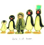  bird crossover gundam gundam_tekketsu_no_orphans mikazuki_augus penguin pingu 