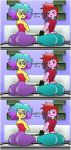  2018 big_butt blush butt cartoon_network clothed clothing comic duo female humanoid jackie_wilson not_furry the_amazing_world_of_gumball thick_thighs unknown_artist 
