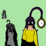 black_shading clothing collar control_collar creepy_face creepypasta deformed_face duo faceless_character faceless_female female grey_clothing grey_overalls hi_res human humanoid hypno-tan hypnosis hypnotic_eyes hypnotized_pred looking_at_viewer m.smile m.smile_occurrence mammal melted_skin melting mind_control monster_girl_(genre) omni-vee_(artist) overalls rule_34-tan size_difference smaller_female