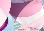  2018 clothing dialogue duo english_text equine female friendship_is_magic hair hi_res legwear macro mammal my_little_pony ncmares open_mouth panties princess_cadance_(mlp) shining_armor_(mlp) text underwear 