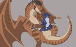  2018 abdominal_bulge anal anal_penetration animal_genitalia animal_penis anthro anthro_on_feral balls bestiality big_balls big_dom_small_sub big_penis black_penis blue_scales brown_scales claws covertcanine digital_media_(artwork) dragon duo erection feral firondraak green_eyes hi_res hip_grab horn humanoid_penis knot male male/male malfaren membranous_wings nude on_top open_mouth orange_eyes orange_scales penetration penis reverse_cowgirl_position scales scalie sex simple_background sitting size_difference sketch smile spikes white_scales wings 
