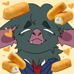 1:1 bat cloudy_hyena dispatch happy heart_symbol hi_res humanoid hybrid male mammal smile solo sonar_(dispatch) twinkie