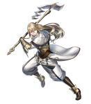  armor axe bangs battle_axe blonde_hair boots brown_footwear capelet fire_emblem fire_emblem:_kakusei fire_emblem_heroes full_body gloves haru_(toyst) highres holding holding_weapon knee_boots leg_up long_hair long_sleeves looking_away male_focus official_art pants parted_lips pelvic_curtain riviera_(fire_emblem) sidelocks solo transparent_background vambraces weapon 