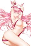  animal_ears areola ass benghuai_xueyuan bunny_ears erect_nipples higandgk naked_ribbon yae_sakura_(benghuai_xueyuan) 