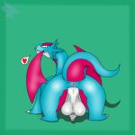  &lt;3 anus backsack balls big_balls butt claws dragon edit feral flaccid leskarmory looking_at_viewer looking_back male nintendo nude penis pok&eacute;mon pok&eacute;mon_(species) presenting presenting_hindquarters raised_tail salamence scalie simple_background solo thick_thighs uncut video_games 