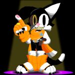 1:1 3_toes 5_fingers anthro belt black_body black_fur bloodshot_eyes boots cape cheek_tuft claws clothing creepy creepy_face creepy_smile dc_comics digital_media_(artwork) domestic_cat facial_tuft feet felid feline felis finger_claws fingerless_gloves fingers footwear fur gloves green_lantern_(series) gun gun_holster handgun handwear low_res male mammal moltenart_pixels orange_boots orange_cape orange_clothing orange_footwear orange_gloves orange_handwear pawpads pink_nose pink_pawpads pixel_(artwork) ranged_weapon revolver rush_the_cat sega sheriff_badge sheriff_star shoes simple_background smile socks solo sonic_the_hedgehog_(series) teeth toe_claws toeless_boots toeless_footwear toes tuft weapon white_body white_fur yellow_eyes yellow_lantern yellow_teeth