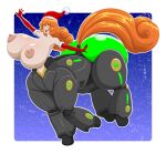 2025 4_legs 5_fingers absurd_res alpha_channel alternate_species android arms_out armwear big_breasts big_butt blue_background breasts breasts_bigger_than_head butt centaur christmas christmas_clothing christmas_headwear clothed clothing cybernetics cyborg digital_drawing_(artwork) digital_media_(artwork) elbow_gloves elek-tronikz english_description equid equid_taur erect_nipples european_mythology female fingers gloves gradient_background greek_mythology green_butt green_eyes hair handwear happy hat headgear headwear hi_res holidays huge_breasts huge_butt humanoid humanoid_taur long_hair long_tail machine mammal mammal_taur marauder6272 mythology navel nipples open_mouth orange_hair outline penny_polendina pink_tongue red_armwear red_clothing red_elbow_gloves red_gloves red_handwear robot robot_humanoid robot_legs rooster_teeth rwby santa_hat simple_background smile snow snowing solo tail taur tongue topless transparent_background white_outline