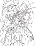  bleach inuyasha kagome_higurashi orihime sango trainer yoruichi 