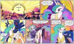 2017 blush comic cutie_mark dialogue digital_media_(artwork) english_text equine eyes_closed feathered_wings feathers female feral friendship_is_magic hair horn horse magic mammal multicolored_hair my_little_pony nude open_mouth pencils_(artist) pink_hair pony pose princess_celestia_(mlp) princess_luna_(mlp) purple_eyes text tongue unicorn winged_unicorn wings 