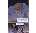 anthro apology asian_small-clawed_otter beard bighorn_sheep bodily_fluids bovid caprine carl_hendricks chase_hunter clothed clothing comic crying dialogue echo_(game) echo_(series) echo_project facial_hair flynn_moore gila_monster group helodermatid hi_res hug lizard lontra male mammal mustelid night north_american_river_otter otter phwog reptile river_otter scalie sheep shocked simple_background speech_bubble sydney_bronson tears