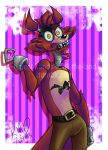  animatronic anthro canine exposed_endoskeleton eye_patch eyewear five_nights_at_freddy&#039;s fox foxy_(fnaf) glowing glowing_eyes hi_res hook_hand kutnermd5 machine mammal pirate robot solo video_games yellow_eyes 