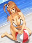  1girl beach breasts huge_breasts kantai_collection kawanuma_uotsuri ocean solo 
