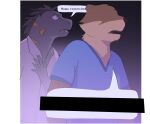 anthro asian_small-clawed_otter censored_text chase_hunter clothed clothing comic dialogue duo echo_(game) echo_(series) echo_project flynn_moore gila_monster helodermatid hi_res lizard male mammal mustelid otter phwog reptile scalie speech_bubble