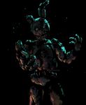  2015 animatronic anthro digital_media_(artwork) five_nights_at_freddy&#039;s five_nights_at_freddy&#039;s_3 glowing glowing_eyes hi_res kawarayane machine mammal robot simple_background solo springtrap_(fnaf) video_games 