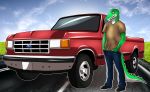  alligator anthro cregon crocodile crocodilian ford hi_res male reptile scalie sinister-jordex solo truck vehicle 