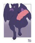 absurd_res anthro areola avian balls big_areola big_balls big_breasts big_penis bird breasts figgdraws genitals gynomorph hailey_(fenriswuffy) herm_(lore) heterochromia hi_res holding_breast huge_balls huge_penis hybrid hybrid_genitalia hybrid_penis hyper hyper_balls hyper_genitalia hyper_penis intersex medial_ring medial_ringed_hybrid_penis paws penis pink_penis purple_areola purple_body solo tattoo wings