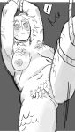animal_humanoid aquatic avian avian_humanoid bound breasts butt digital_media_(artwork) exclamation_point feathers female fish fish_humanoid genitals gills hair hi_res humanoid hybrid marine_humanoid monochrome navel nipples non-mammal_nipples not_furry nude oarfish_humanoid oskar_(starfleetrambo) pubes pubic_feathers rope scales siren siren_and_scientist sketch solo speech_bubble starfleetrambo trans_(lore) trans_man_(lore) vulva