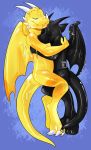  dragon duo hug jello male pineapplejelly resin_drake rindeadsong rubber 
