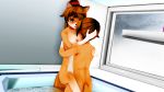  2018 3d_(artwork) anthro bath bathroom bathtub blue_eyes blush breasts brother brother_and_sister brown_hair canine digital_media_(artwork) duo female hair incest japanese_kobold kemono male male/female malicekira mammal nipples nude open_mouth penetration sex sibling sister smile vaginal vaginal_penetration water 