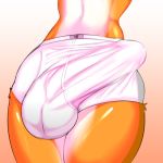  anthro big_penis bulge canine clothing faceless_male fox huge_penis male mammal penis penis_shaped_bulge quote_(quotefox) quotefox solo thick_thighs underwear wide_hips 