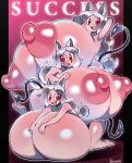 absurd_res angstrom animal_humanoid areola big_areola big_breasts big_nipples breasts canid canid_humanoid canine canine_humanoid cerberus_(helltaker) cute_fangs dog_humanoid english_text eyelashes fangs female group hair helltaker hi_res huge_areola huge_breasts huge_nipples humanoid hyper hyper_areola hyper_breasts hyper_nipples light_body light_skin long_hair long_tail mammal mammal_humanoid nipples nude pink_areola pink_nipples pupils red_eyes spade_tail tail teeth text trio white_ears white_hair