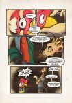  anthro avian bird chicken comic dialogue digital_media_(artwork) dungeons_and_dragons duo english_text fantasy galliform giraffe giraffid hasbro hi_res male male/male mammal phasianid simple_background text wizards_of_the_coast zaryuzu_73 