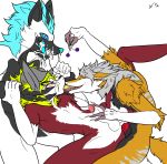  amber anal anal_penetration anthro blush canine caprine cum cum_drip cum_in_mouth cum_inside cum_on_face dripping ejaculation forced forced_kiss goat hypnosis kissing male male/male mammal mind_control open_mouth penetration rape sergal spicyocean spread_legs spreading wolf 