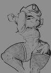  abs absurd_res anthro bedroom_eyes blush blush_lines boy_kisser_(meme) clothed clothing cross-hatching curvy_figure domestic_cat duck_somemore eyelashes felid feline felis femboy hand_behind_head hatching_(art) hi_res humanoid legwear looking_up male mammal meme muscular muscular_male narrowed_eyes navel officer_boykisser_(junoandmaxx) pantsless police police_hat police_officer police_uniform raised_leg seductive shaded shortstack shortstack_male silly_cat_(mauzymice) simple_background smug smug_expression smug_eyes smug_face smug_grin solo spread_legs spreading thick_thighs thigh_highs uniform voluptuous voluptuous_anthro voluptuous_humanoid voluptuous_male 