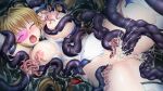  1girl anal arms_up blonde_hair blush breast_sucking breasts broken_eyewear censored clitoral_stimulation closed_eyes clothing_aside covered_navel cum cum_in_ass cum_in_pussy cum_overflow double_penetration elbow_gloves facing_viewer game_cg gloves grabbing_another's_breast groping hair_intakes hengen_souki_shine_mirage koppamu large_breasts large_variant_set leotard leotard_aside long_hair lying magical_girl mosaic_censoring nipple_stimulation nipple_tweak nipples non-web_source official_art on_back open_mouth orgasm pink-tinted_eyewear pussy rape restrained self-datamine shine_mirage shiny_skin slime_(substance) solo spread_legs tears tentacle_sex tentacles tentacles_under_clothes thighhighs tinted_eyewear tongue torn_clothes torn_gloves torn_leotard torn_thighhighs toudouin_saki twintails vaginal variant_set very_long_hair white_gloves white_leotard white_thighhighs 