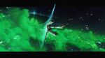  absurdres commentary english_commentary flying_saucer galaxy highres in_orbit percivale project_hail_mary rocket_ship scenery science_fiction sky space spacecraft spacecraft_turret star_(sky) starry_sky 
