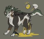  animal_genitalia animal_penis bladder_bulge bodily_fluids canid canine canine_genitalia canine_penis canis clenched_teeth crossed_legs desperation genital_fluids genitals hi_res link_(wolf_form) male mammal nintendo peeing penis shaking_legs solo spikedcollar_(artist) teeth the_legend_of_zelda urine watersports wolf 