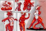  anthro anthro_dragon breast_growth breasts ciscopup corruption dripping facing_away_from_viewer female female_anthro fur gender_transformation growth hi_res latex liquid_latex looking_down melliflox mind_control mythological_creature mythology red_body red_eyes red_fur surprise_transformation transformation white_body white_fur 