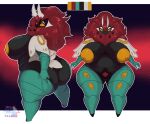 anthro arthropod belly big_butt breasts butt centipede curvy_figure female fusion generation_5_pokemon hi_res insect lepidopteran mature_female moth myriapod nintendo pokemon pokemon_(species) pokemon_fusion scolipede shortstack solo volcarona voluptuous