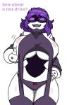  anthro big_breasts big_butt blush blush_face breasts butt clothed clothed_female clothing excited female glitch_productions machine murder_drones nori_(murder_drones) pace-maker pinup pose robot robot_anthro solo text 