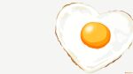  artist_name commentary_request egg_(food) food food_focus fried_egg heart highres no_humans original rizu_(rizunm) simple_background white_background 