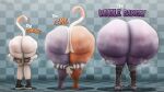 3d_(artwork) absurd_res anthro bear big_butt bodily_fluids butt butt_size_difference calico_cat cate_meowdy checkered checkered_background claws digital_media_(artwork) domestic_cat epic_games felid feline felis female fortnite group hi_res huge_butt hyper hyper_butt mammal meow_skulls musk musk_cloud musky_butt pattern_background perros_god praise_da_booty_(meme) raven_team_leader simple_background sweat sweatdrop sweaty_butt thick_thighs trio