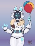 2025 3_toes 4_fingers ^w^ ambiguous_gender anthro anthrofied arm_tattoo artist_logo artist_name balloon bellabot black_face blue_blush blue_eyebrows blue_eyes blue_fingers blue_inner_ear blue_mouth blue_nose blue_tongue blush blush_lines breasts brown_body brown_fur brown_inner_ear brown_nose canid cel_shading cheek_tuft claws club_arms domestic_cat duo eyebrows eyelashes facial_tuft featureless_breasts featureless_crotch feet felid feline felis female feral fingers floating_fingers for_a_head fur glowing glowing_claws glowing_fingers glowing_tail gradient_background hi_res hindpaw holding_object inflatable ka-t legless logo machine mammal medium_breasts multicolored_body multicolored_fur object_head open_:3 open_mouth open_smile paws portrait pudu_robotics robot robot_anthro robot_joints screen screen_face screen_head segmented_body segmented_tail shaded simple_background smile string superedgar113 tail tan_body tan_fur tattoo text three-quarter_portrait toes tongue tuft two_tone_body two_tone_fur unknown_species wavy_mouth white_body