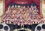  6+girls :d ;) ;d ^_^ absurdres ahoge baba_konomi black_boots black_hair blonde_hair blue_eyes blue_hair boots brown_eyes brown_hair closed_eyes commentary_request crown emily_stewart everyone fukuda_noriko green_eyes green_hair grin hakozaki_serika handa_roco highres ibuki_tsubasa idolmaster idolmaster_million_live! idolmaster_million_live!_theater_days jacket julia_(idolmaster) kasuga_mirai kinarurikinari kinoshita_hinata kitakami_reika kitazawa_shiho kneeling kousaka_umi long_hair long_sleeves looking_at_viewer maihama_ayumu makabe_mizuki matsuda_arisa mini_crown miyao_miya mochizuki_anna mogami_shizuka momose_rio multicolored_jacket multiple_girls nagayoshi_subaru nakatani_iku nanao_yuriko nikaido_chizuru nonohara_akane official_alternate_costume ogami_tamaki one_eye_closed overskirt pink_hair plaid_clothes plaid_jacket ponytail purple_eyes re_prologue_x_(idolmaster) red_hair red_jacket sakuramori_kaori satake_minako shimabara_elena shinomiya_karen shiraishi_tsumugi short_hair sitting skirt smile stage standing suou_momoko takayama_sayoko tanaka_kotoha tenkubashi_tomoka tokoro_megumi tokugawa_matsuri toyokawa_fuka twintails white_jacket white_overskirt white_skirt yabuki_kana yokoyama_nao 