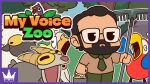 16:9 2026 2_horns 4k absurd_res accessory ambiguous_feral ambiguous_gender anatid anseriform avian beady_eyes beak beard bird black_beard black_body black_eyes black_facial_hair black_fur black_hair black_mustache blue_wings border bottomwear bovid brown_horn brown_polo_shirt caprine clothing collared_shirt colored derp_eyes digital_drawing_(artwork) digital_media_(artwork) duck english_text facial_hair feathered_wings feathers feral forest fur gaelfox goat grass green_bottomwear green_clothing green_necktie green_pants grey_body grey_fur grey_tail group hair hay hi_res holding_bocket holding_object holding_rake holding_tool horizontal_pupils horn human larger_human larger_male leaf logo male male_human mammal mitten_hands mustache myvoicezoo necktie no_eyebrows noseless open_beak open_mouth outline outside pants parrot plant polo_shirt pupils purple_border rake ray_narvaez_jr. real_world red_body red_feathers red_mouth red_nose rock shaded sheep shirt short_hair size_difference smaller_ambiguous smaller_feral standing straight_arms tail text title tools topwear tree white_body white_feathers white_outline white_wings widescreen wings yellow_beak yellow_eyes youtube_thumbnail