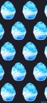  absurdres artist_name black_background commentary_request food food_focus highres no_humans original rizu_(rizunm) shaved_ice simple_background 