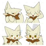 1:1 2026 2d_animation ^_^ ^o^ ambiguous_anthro ambiguous_gender animated anthro big_ears blush blush_lines bodily_fluids brown_kerchief brown_neckerchief bust_portrait cheek_tuft circle_eyebrows colored covering covering_mouth digital_media_(artwork) expression_sheet eyebrows eyes_closed facial_tuft felid feline flat_colors fluffy fluffy_tail flustered frame_by_frame front_view fur kemono kerchief kerchief_only looking_at_viewer loop mammal monotone_body monotone_fur monotone_tail mostly_nude multiple_images naa-kun_(tontaro) neckerchief neckerchief_only neckwear open_:3 open_mouth orange_eyes paws portrait pupils shy signature simple_background smile solo spiral_pupils sweat sweatdrop tail tail_motion tailwag tan_body tan_ears tan_fur tan_inner_ear tan_tail tontaro tuft watermark white_background white_pupils