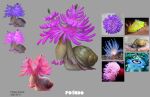 2022 brown_body concept_art dated feral flower_snail gastropod hi_res mollusk official_art pink_body purple_body shell snail solo swapped_(movie) tan_body unknown_artist