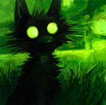  2015 black_fur cat feline feral fur kenket mammal solo whiskers 