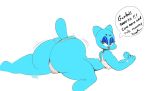  anthro big_butt blue_fur bra breasts butt camel_toe cartoon_network clothed clothing domestic_cat english_text felid feline felis female fur looking_back mammal mature_female motion_lines neom-daddy nicole_watterson panties rear_view simple_background solo text the_amazing_world_of_gumball thong underwear voluptuous white_background 