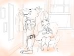  2018 anthro canine clothed clothing digital_media_(artwork) disney fox fur hi_res judy_hopps lagomorph male mammal nick_wilde oibib police_uniform rabbit shirt uniform zootopia 