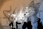  2018 anthro canine clothed clothing digital_media_(artwork) disney fennec finnick fox fur male mammal nick_wilde oibib shirt smoking zootopia 