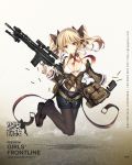  bag bangs bare_shoulders battle_rifle belt bikini bikini_top black_footwear black_legwear black_ribbon black_shorts blazer blonde_hair blue_eyes blush bow bow_panties breasts brown_jacket buckle bullet character_name closed_mouth clothes_writing collarbone copyright_name detached_collar floating frown full_body girls_frontline gun hair_ornament hair_ribbon headset highres holding holding_gun holding_magazine_(weapon) holding_weapon jacket jianren larue_tactical_obr legs_up light_smile loafers logo long_hair long_sleeves magazine_(weapon) medium_breasts midriff navel necktie obr_(girls_frontline) off_shoulder official_art open_blazer open_clothes open_jacket panties panties_under_pantyhose pantyhose partially_unbuttoned red_neckwear ribbon rifle scope shiny shiny_skin shoes short_shorts shorts shoulder_bag sidelocks solo stomach swimsuit trigger_discipline twintails two_side_up unbuttoned_pants underwear weapon white_bikini wide_sleeves 