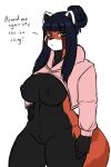  ailurid breasts clothing female jaywnk23 mammal red_panda solo sweater 