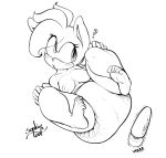 anthro barefoot bent_legs blush breasts clothed clothing diaper diaper_only eulipotyphlan eyelashes fan_character feet female hair hands_on_legs hands_on_own_legs hedgehog hi_res hitachi hitachi_magic_wand lying mammal monochrome motion_lines nipples on_back question_mark sega sex_toy signature simple_background solo sonic_the_hedgehog_(series) sophie_(argento) sophiepoof sound_effects topless vibrator wand_vibrator wearing_diaper